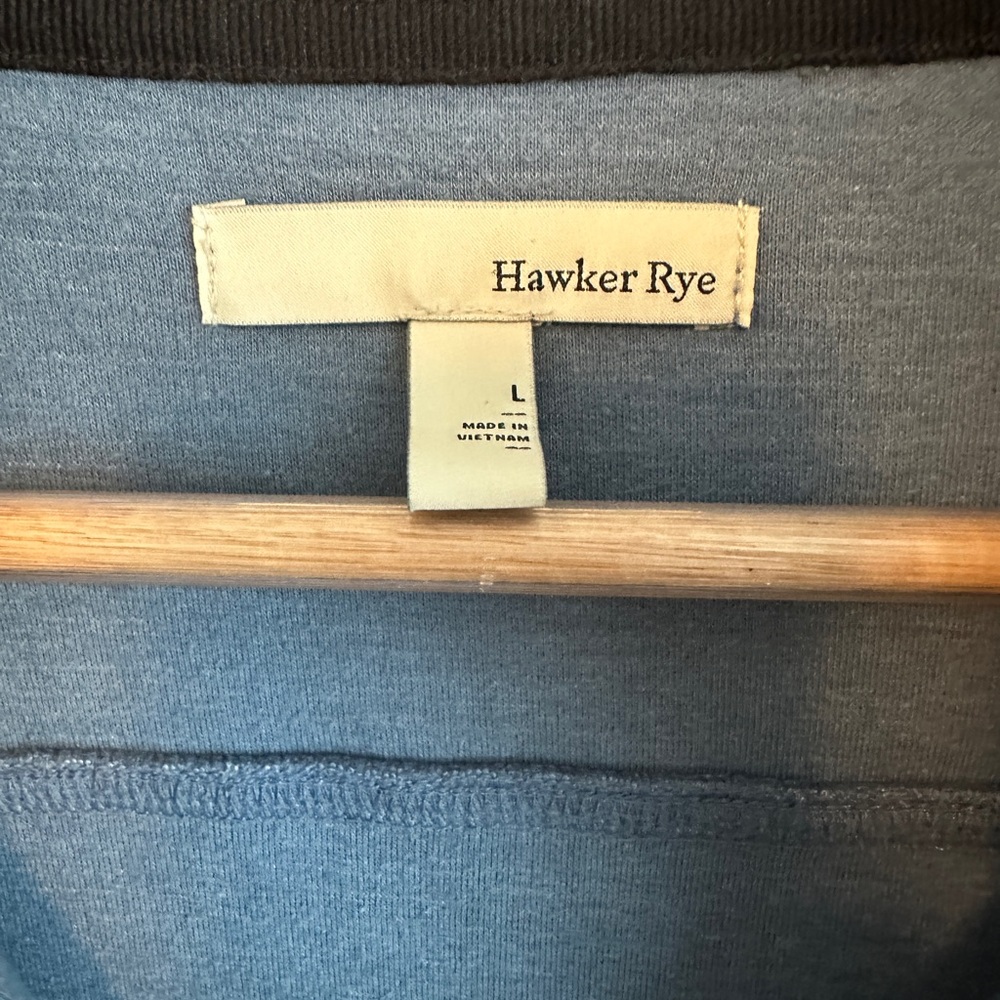 Men's Hawker Rye Light Blue Quarter-Zip Sweater - Picture 3 of 6